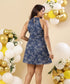 Halter Neck Loose Fitted Flared Dress